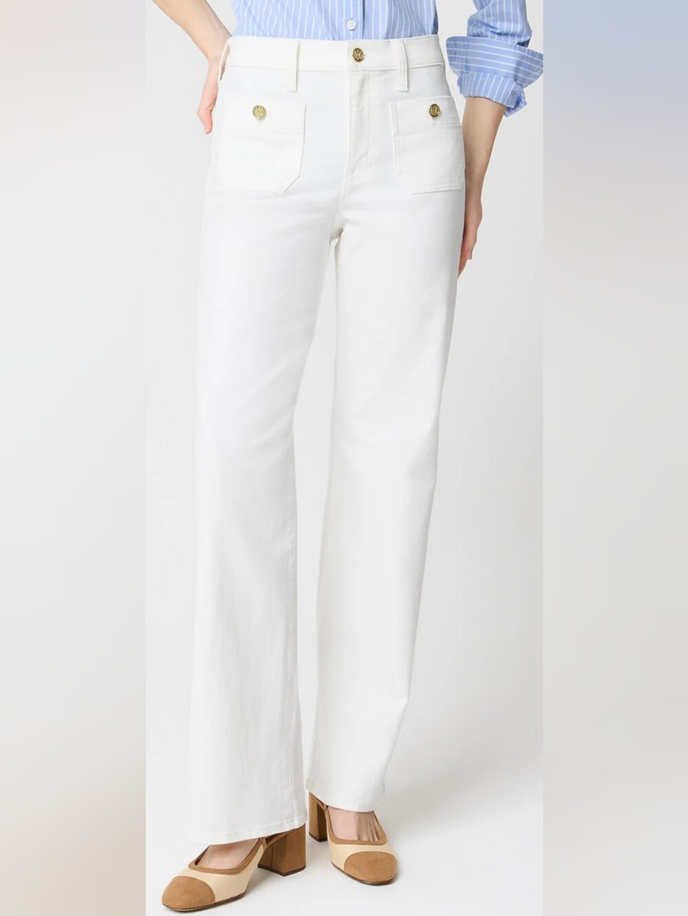NWT J. Crew Full Length Slim Wide-Leg Pants